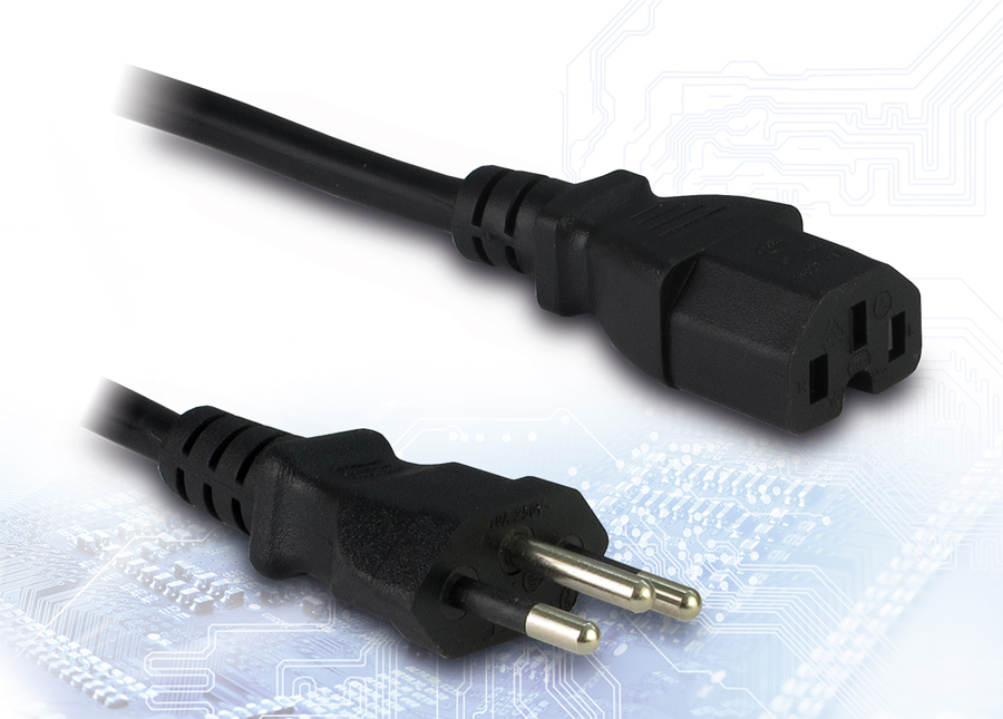 Power cord, IEC15, CH,  2.5m