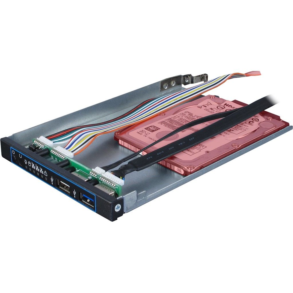 1U 10255 USB-Port mit HDD